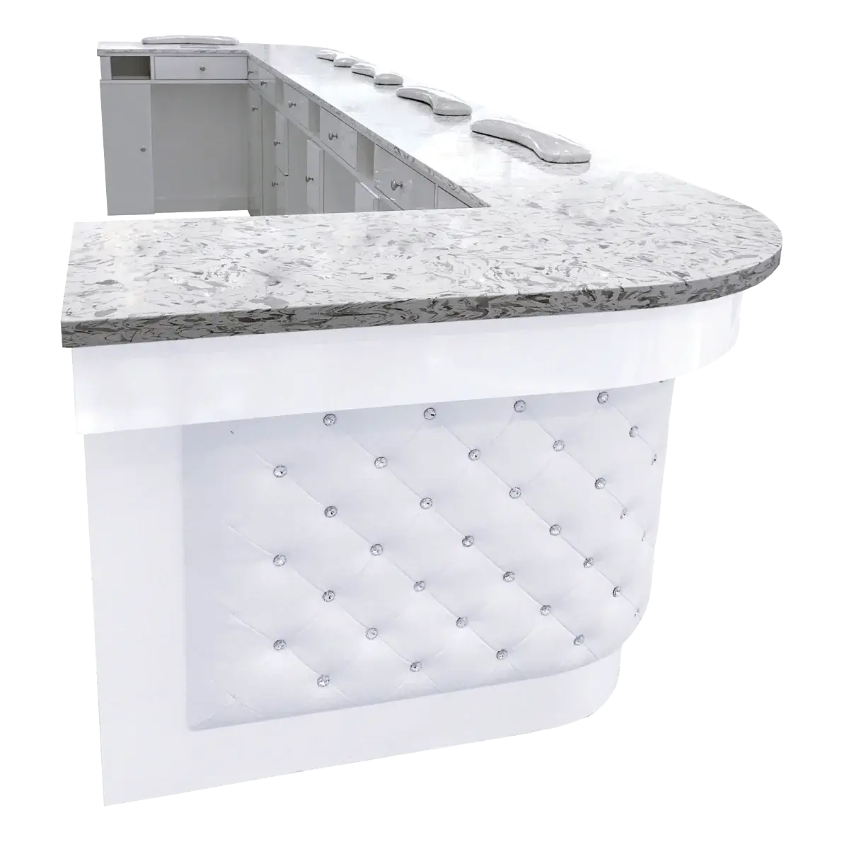 Whale Spa- Lux Tufted Nail Bar (Estimated Price, Please Contact for Pricing)