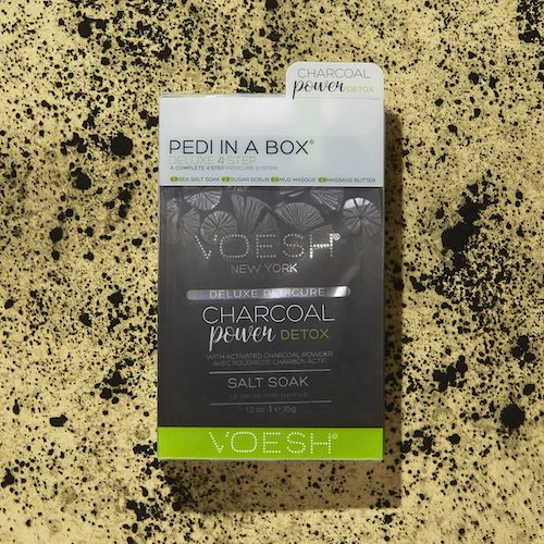 ATL- CHARCOAL POWER - Voesh Pedi in a Box - Deluxe 4 Step