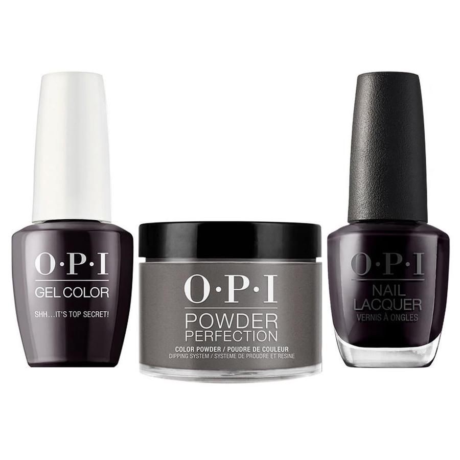 ATL- Shh…It’s Top Secret #W61 | OPI Trio: Gel, Polish, Dip