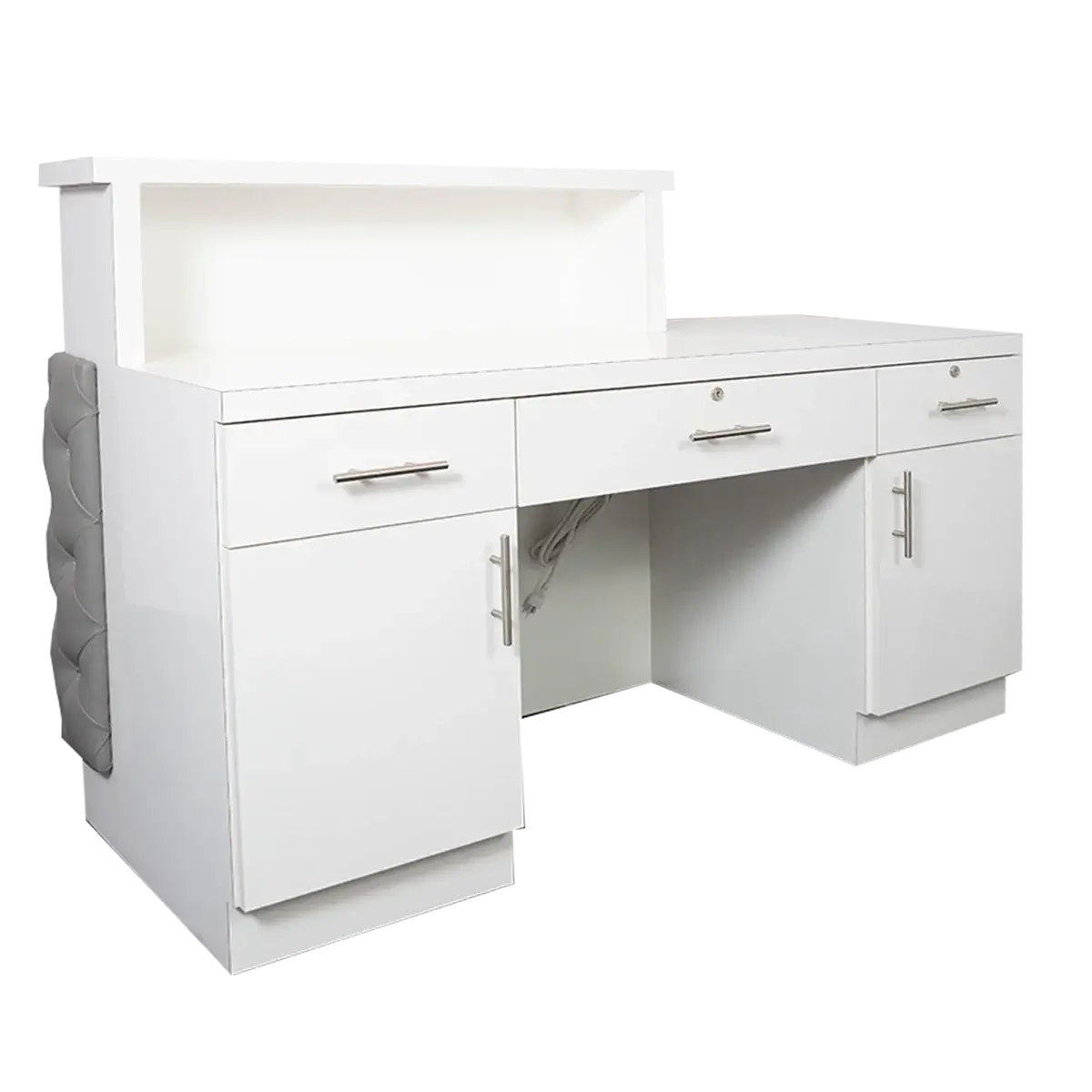 Whale Spa- Lux Tufted Reception Desk with ADA Compliance