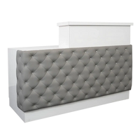 Whale Spa- Lux Tufted Reception Desk with ADA Compliance