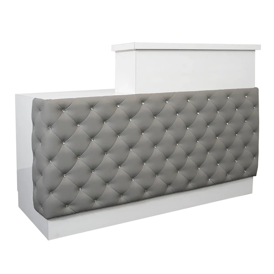 Whale Spa- Lux Tufted Reception Desk with ADA Compliance