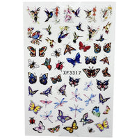 ATL- Butterfly Nail Art Stickers | XF3317