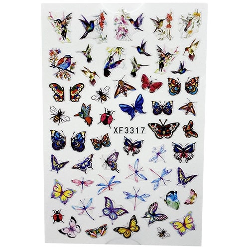 ATL- Butterfly Nail Art Stickers | XF3317