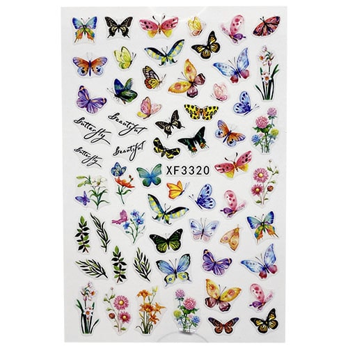 ATL- Butterfly Nail Art Stickers | XF3320