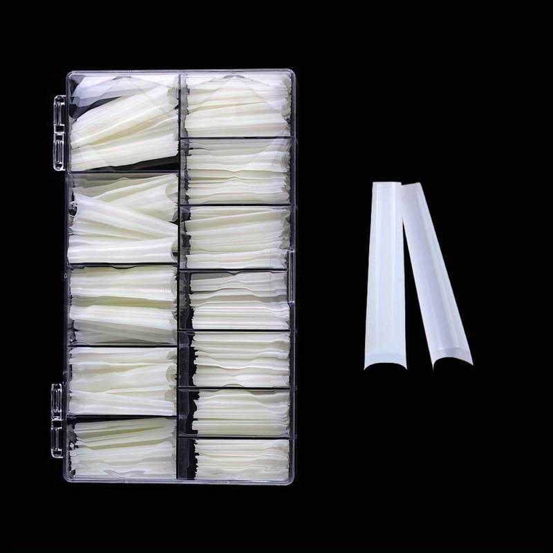 ATL- 3XL Natural Coffin No C Nail Tips (420 pcs)