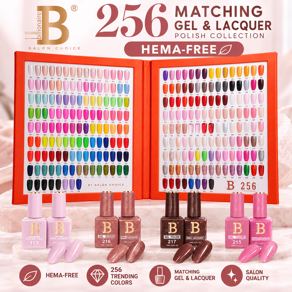 ATL- Billionaire Imperial 256 Matching Colors Collection | Duo: Gel, Polish