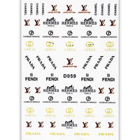 ATL- Brands (D059) Nail Art Stickers 3-70-1