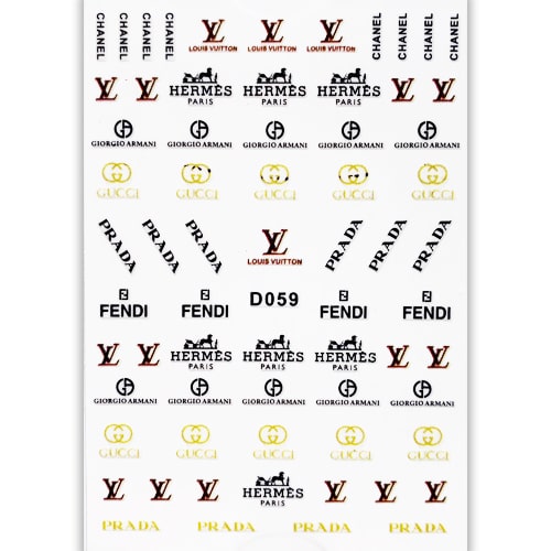 ATL- Brands (D059) Nail Art Stickers 3-70-1