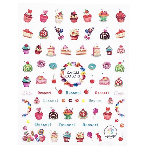 ATL- Desserts Nail Art Stickers | CA-022