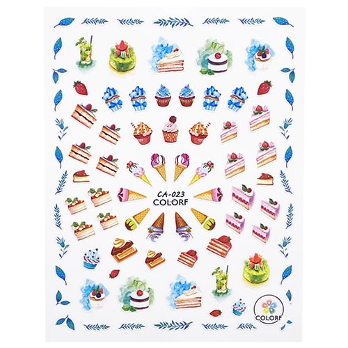 ATL- Desserts Nail Art Stickers | CA-023