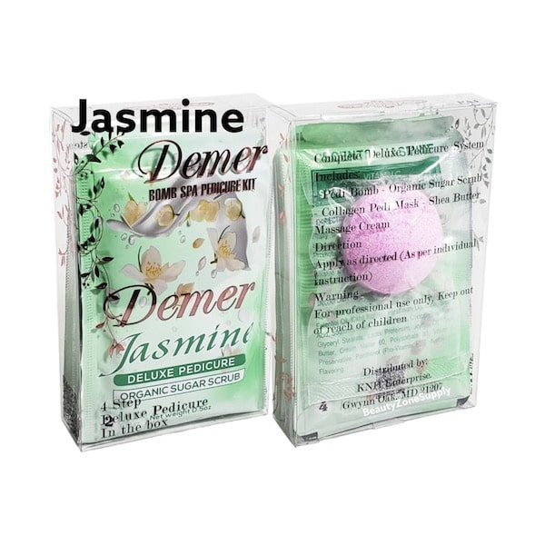 ATL- Jasmine - Demer 4in1 Deluxe Pedicure Kit w/ Spa Bomb