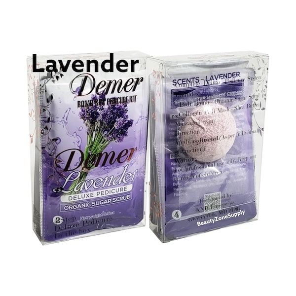 ATL- Lavender - Demer 4in1 Deluxe Pedicure Kit w/ Spa Bomb