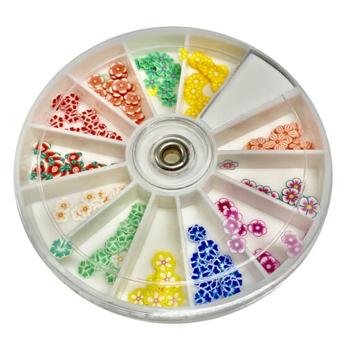 ATL- Flower Nail Art Slices Wheel | DL