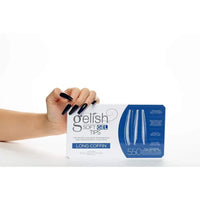ATL- Gelish Soft Gel Tips - Long Coffin