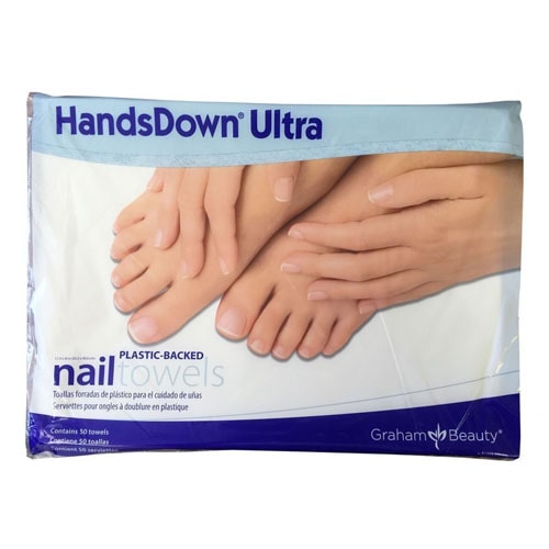 ATL- Nail Towels with Plastic Back (50ct) | Graham Beauty