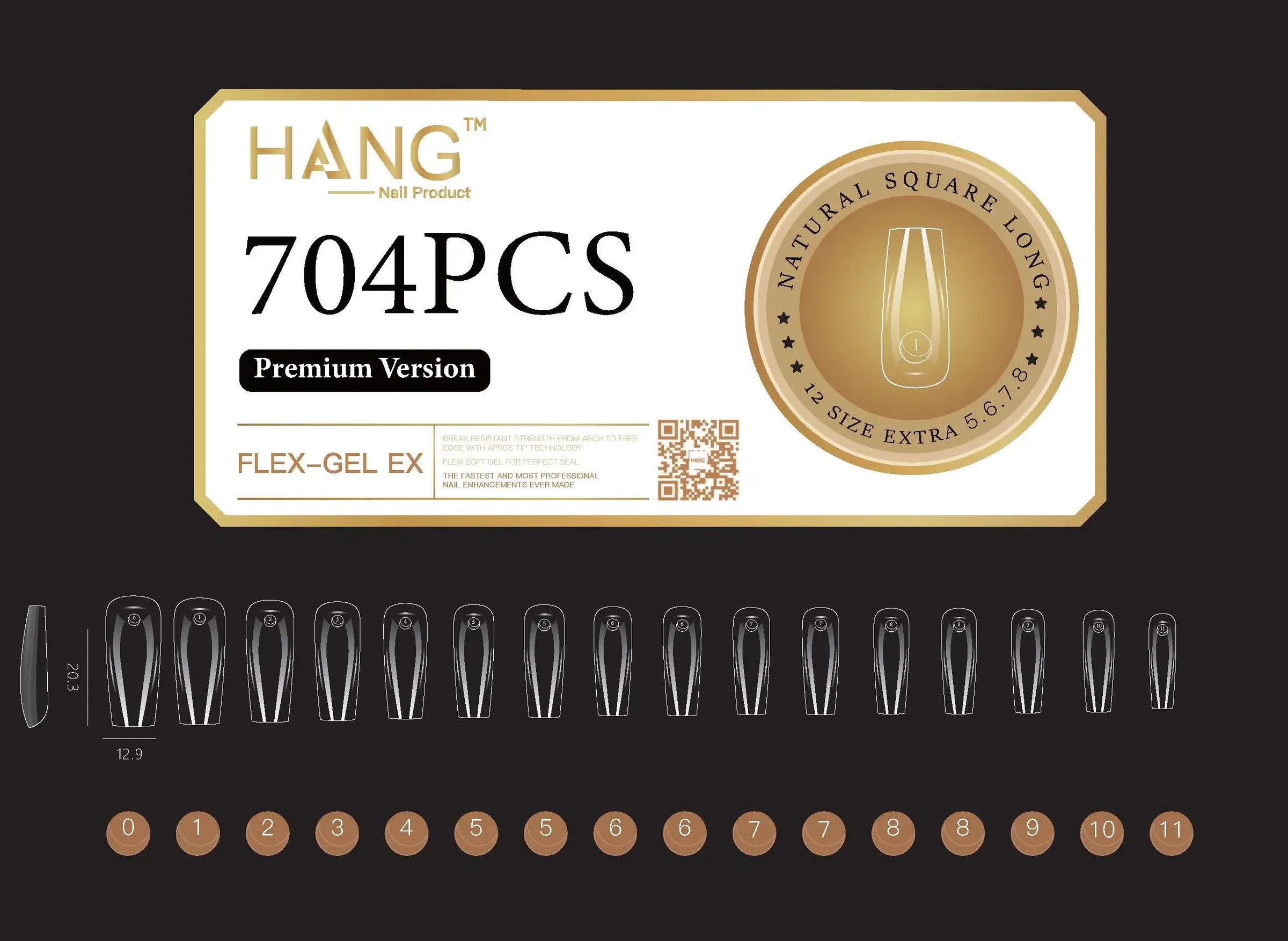 ATL- Square Long Tip Refills (#0-11) | Hang