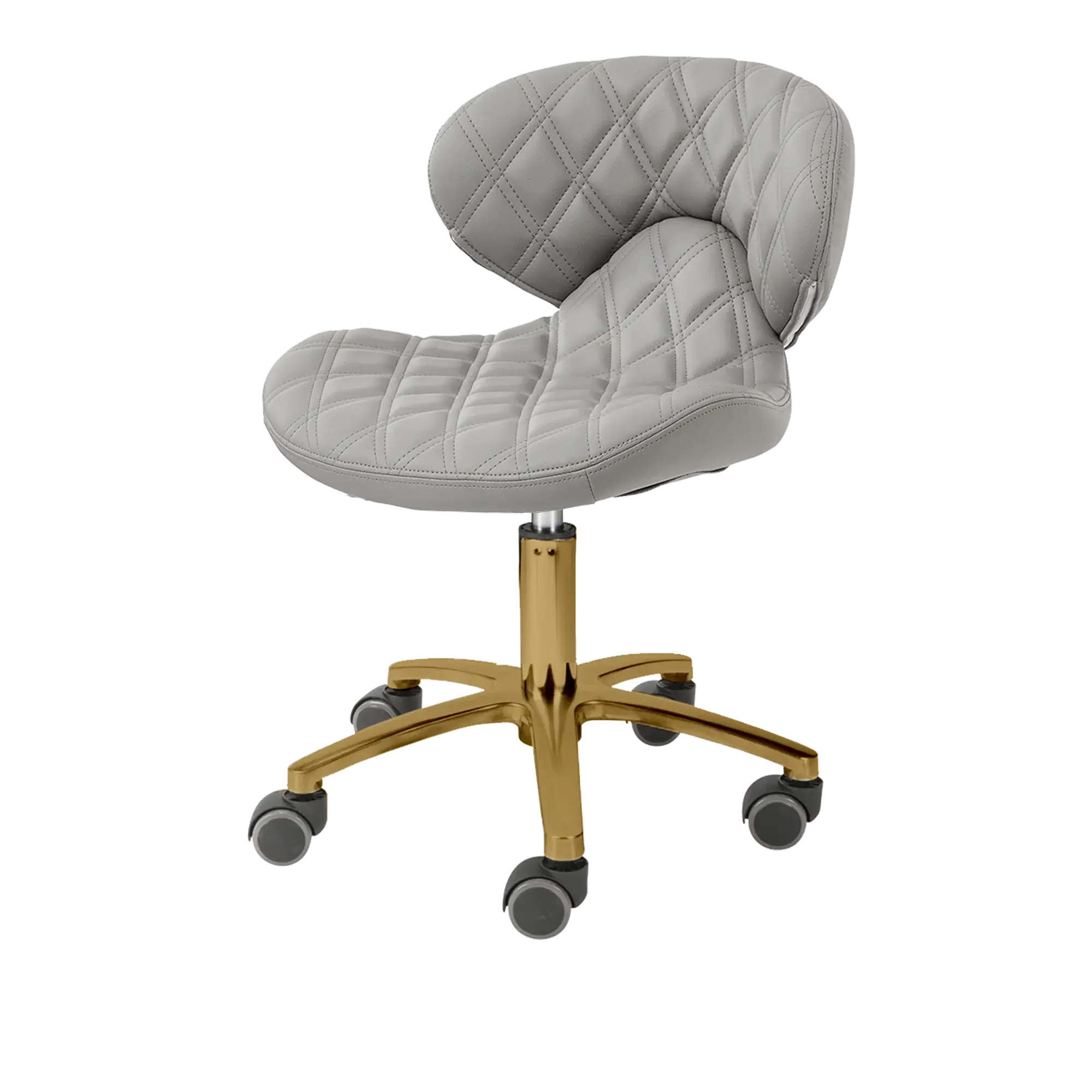 Whale Spa- Lexi Pro - Double Diamond Gold Edition Technician Stool 1009L