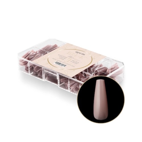 ATL- Gel-X™ Neutrals Mia Sculpted Coffin (Long) Box of Tips | APRES