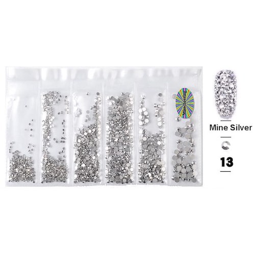 ATL- Clear AB Rhinestone Pack 1-47-1 (Size 3,5,7,9,11,13)