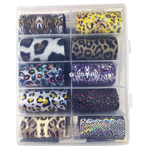 ATL- Animal Print Nail Art Transfer Foil Pack