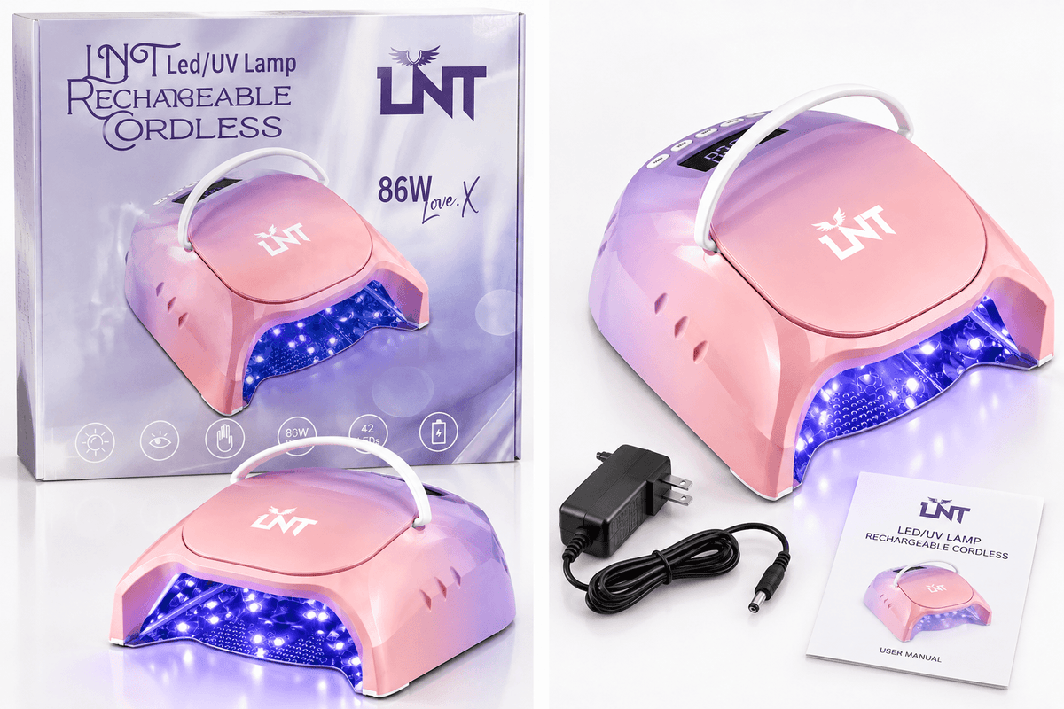 ATL- LNT Rechargeable Cordless 85W LED/UV Lamp (Pink/Purple)