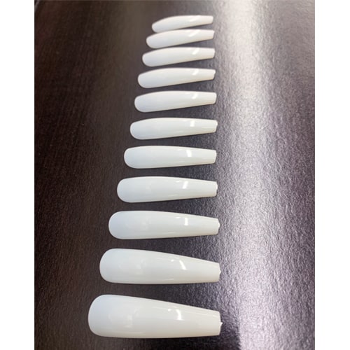 ATL- Press On Nail Tip Set #34 Natural Stiletto (#0-10)