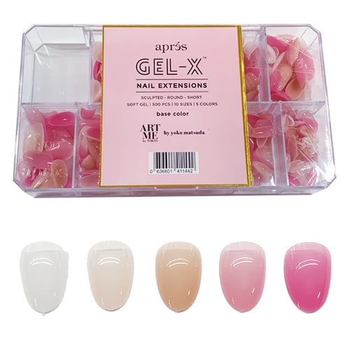 ATL- Base Color Sculpted Round (Short) Box of Tips | APRES