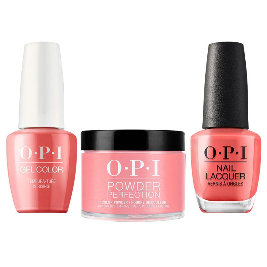 ATL- Tempura-ture is Rising! #T89 | OPI Trio: Gel, Polish, Dip