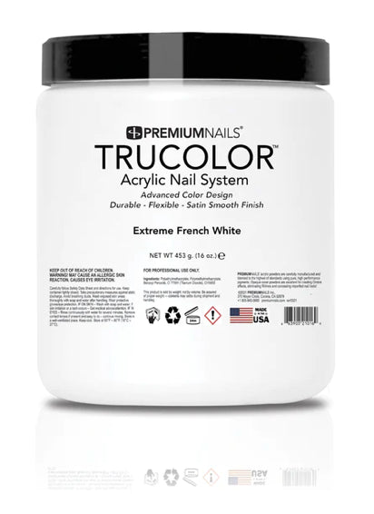 ATL- Extreme French White | TruColor Nail Sculpting Acrylic Powder