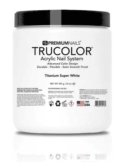 ATL- Titanium White | TruColor Nail Sculpting Acrylic Powder